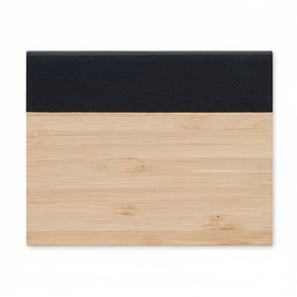 Eco-Friendly Bamboo Sticky Note Memo Pad Set - Black