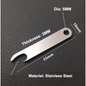 Bottle Opener - Flat Keyring