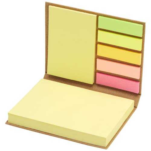 Eco-Friendly Cork Sticky Note Memo Pad Set - Beige