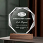 Crystal Trophy for laser engraving printing 