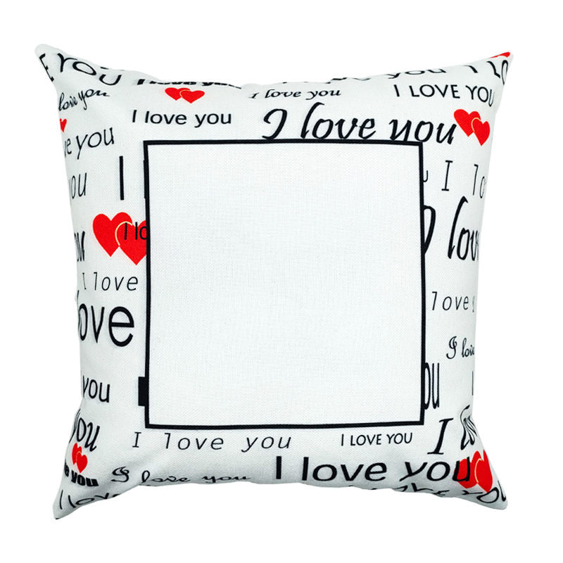 Linen - I love You Pillow - 40 x 40 cm