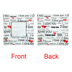 Linen - I love You Cushion Cover - 40 x 40 cm