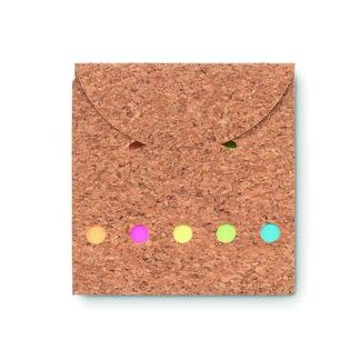 Eco-Friendly Cork Sticky Note Memo Pad Set