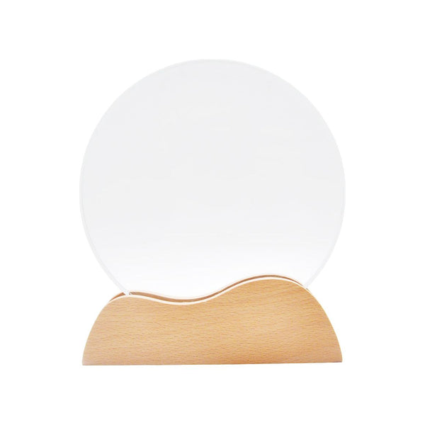 Crystal Trophy + Wooden Base