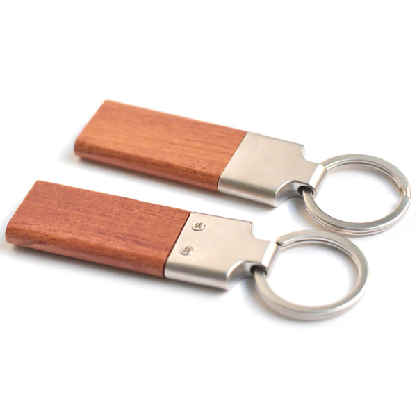 Wooden Keyring -  Brown