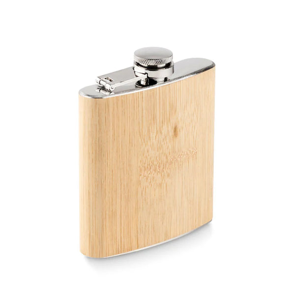 Bamboo Hip Flask - 6oz