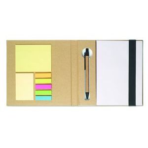 Notebook with memo set and pen - Black