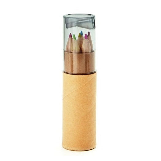 6-Piece Colouring Pencils + Sharpener