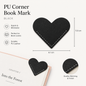 Heart Bookmark - Black