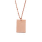 Necklace - Rose Gold - Square