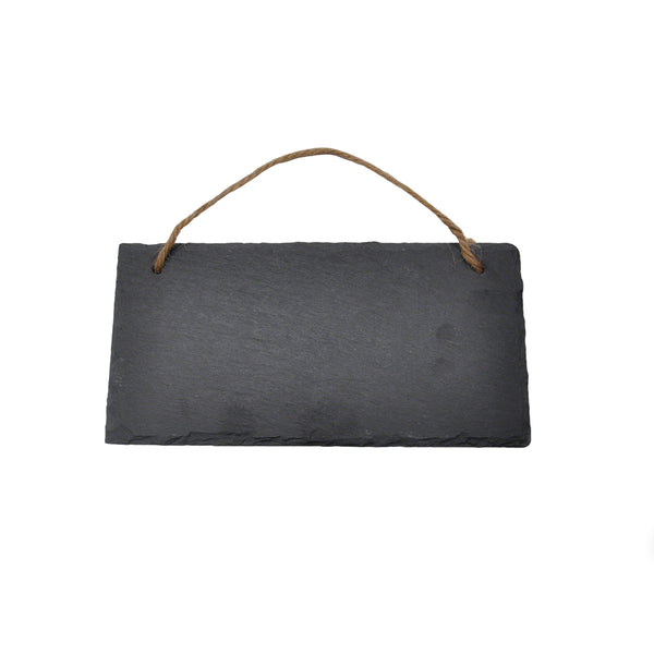 Slate - Hanging Sign + String - 10cm x 20cm