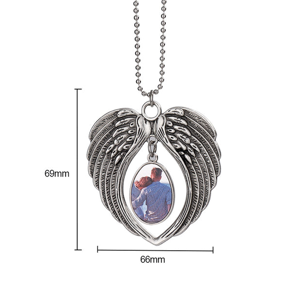 Angel Wings Car Hanger - Oval Print