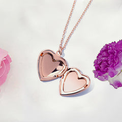 Heart Necklace - Rose Gold
