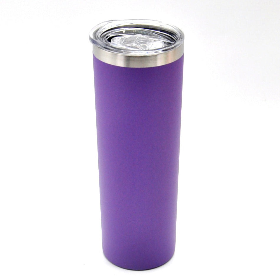 Tumbler Travel Bottle + Straw - Purple