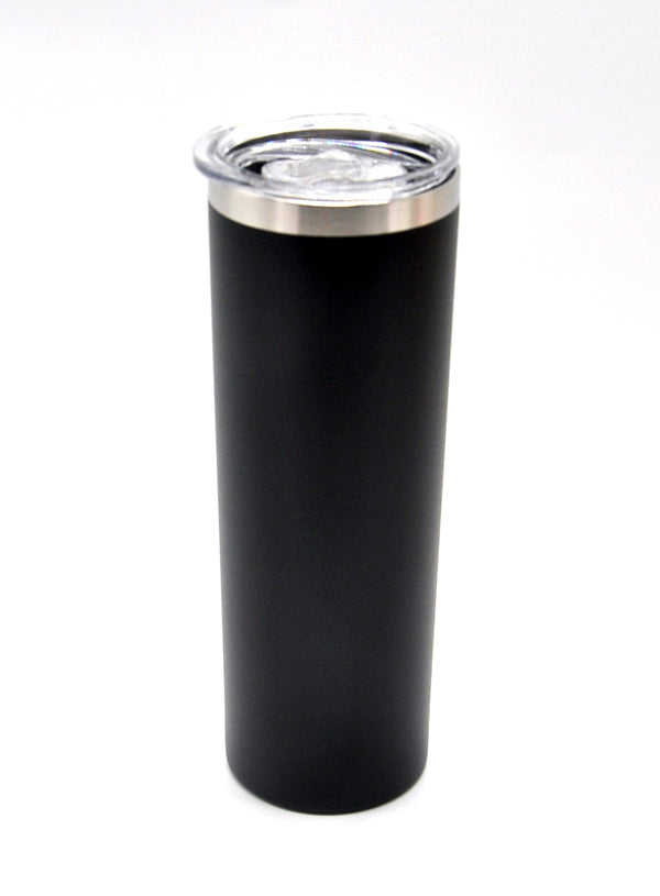 Tumbler Travel Bottle + Straw - Black