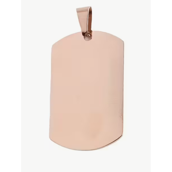 Stainless Steel Name Tag - Rose Gold