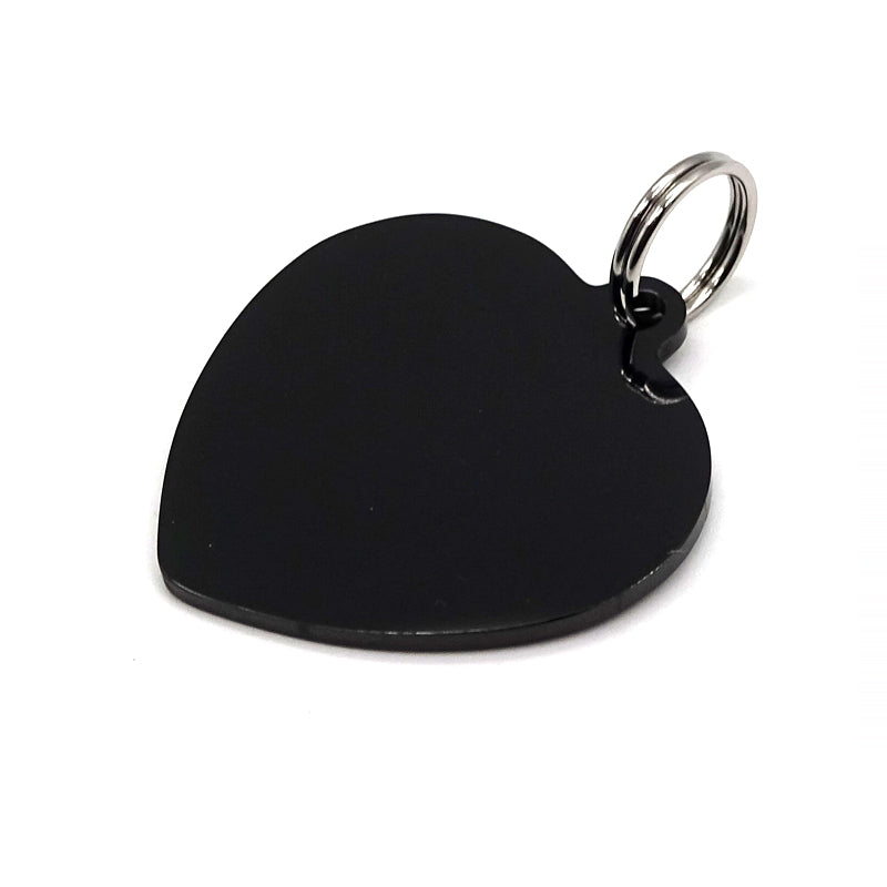 Dog Tag  - Black Heart
