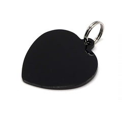 Dog Tag  - Black Heart