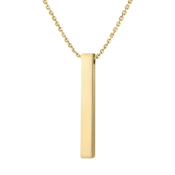 Vertical Bar Necklace - Gold