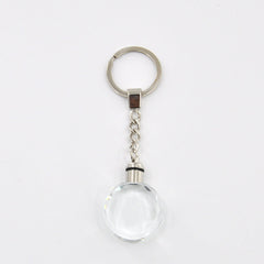 LED Crystal keyring - Round