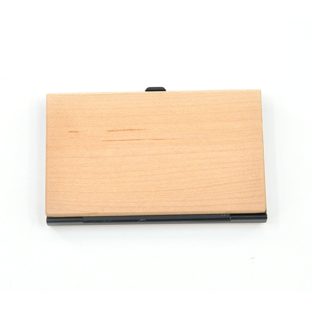 wooden business card holder laser engravable ThinkBaba LTD