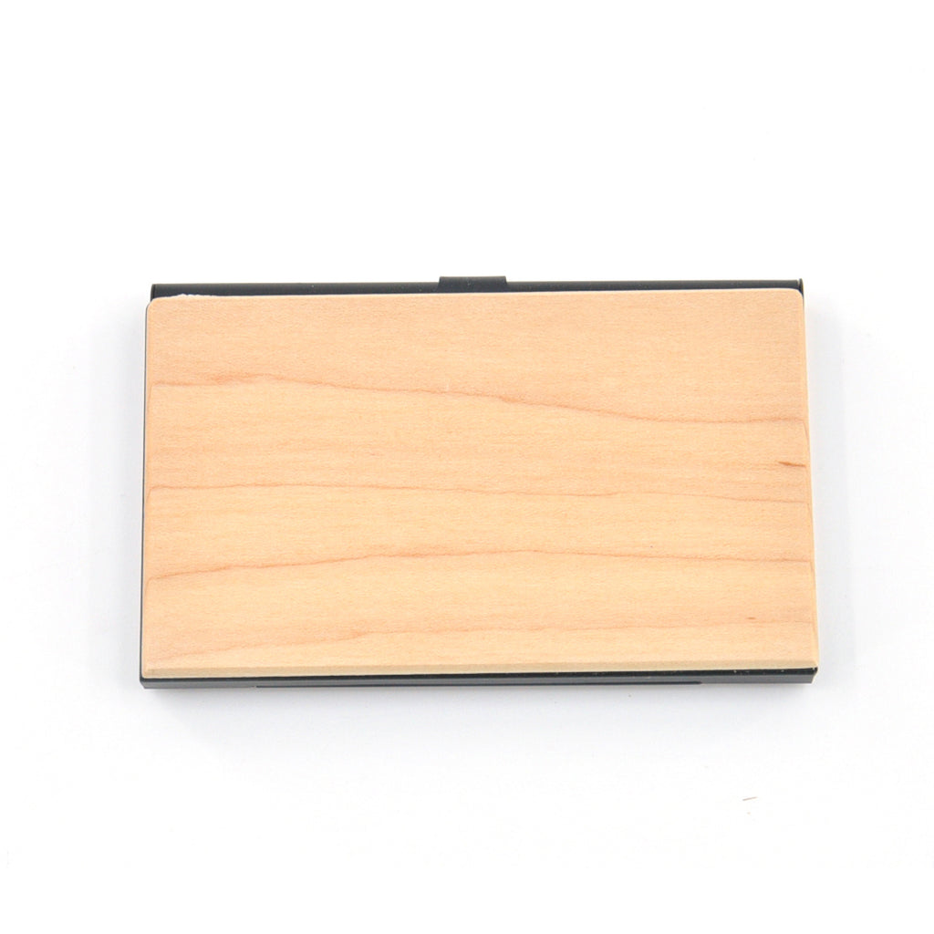 wooden business card holder laser engravable ThinkBaba LTD