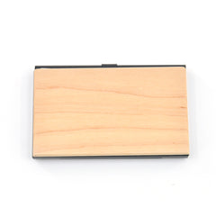 wooden business card holder laser engravable ThinkBaba LTD