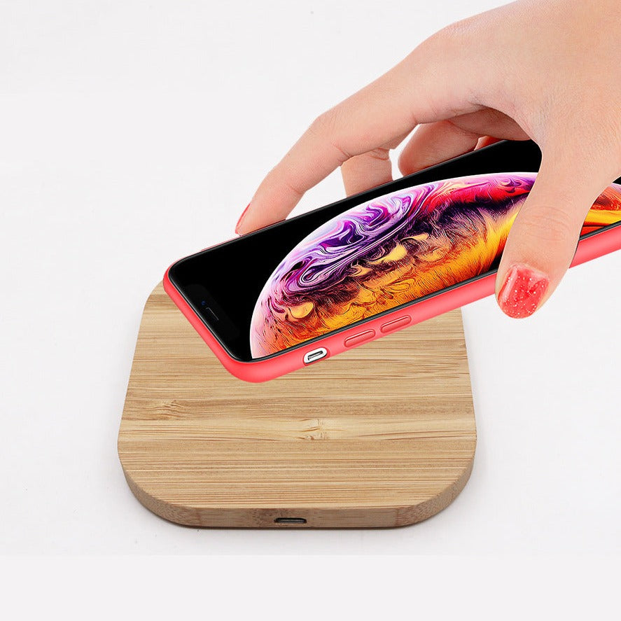 Wireless Wooden Phone Charger