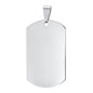 Stainless Steel Name Tag - Silver