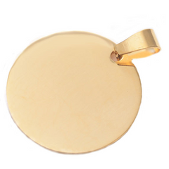 laser engrave pet supplies round dog tag