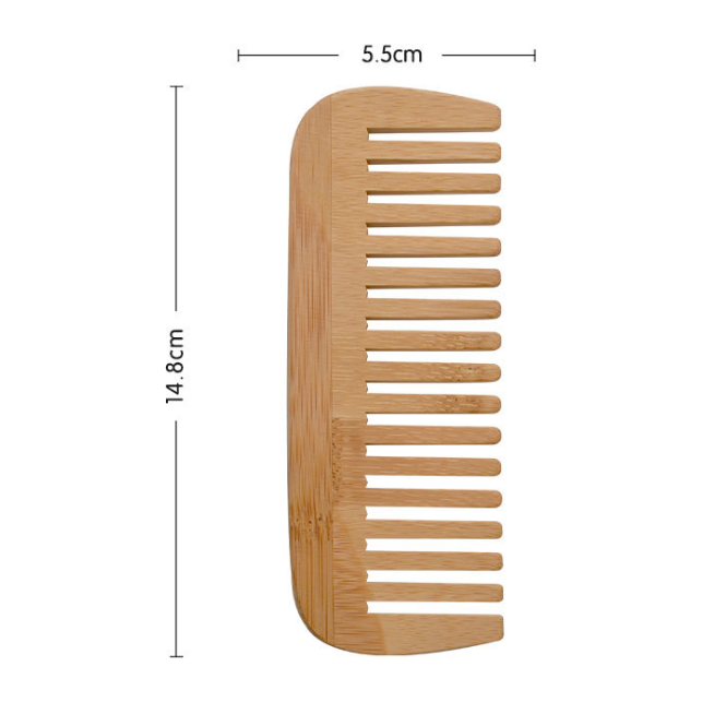 natural wood bamboo laser engraving wooden comb