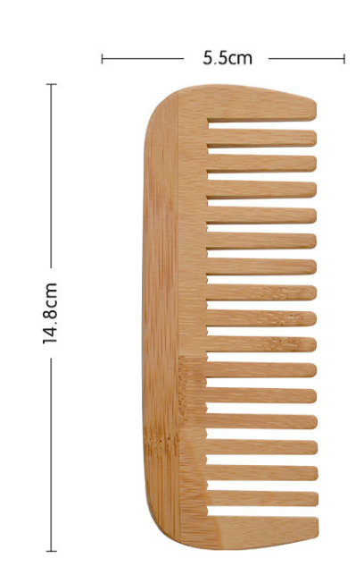 natural wood bamboo laser engraving wooden comb