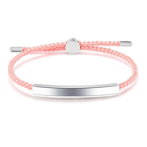 rose gold stainless steel laser engravable bracelet ThinkBaba Laser Supplies 