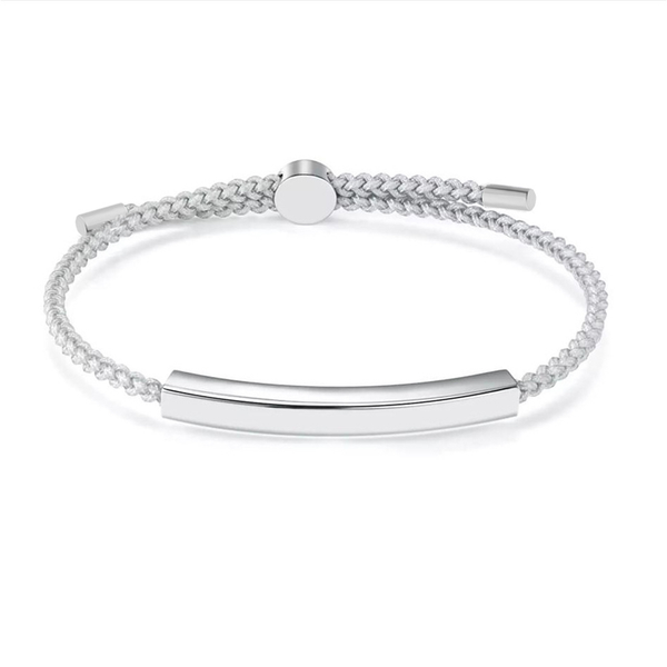 Stainless Steel Rope Bracelet - Silver